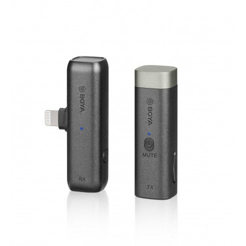 Boya -Kit de Micrófono Inalámbrico 2.4ghz para DSLRs y iPhone Boya BYWM3D -Micrófonos